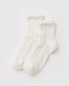 Lettuce Edge Sock Set of 2 L6
