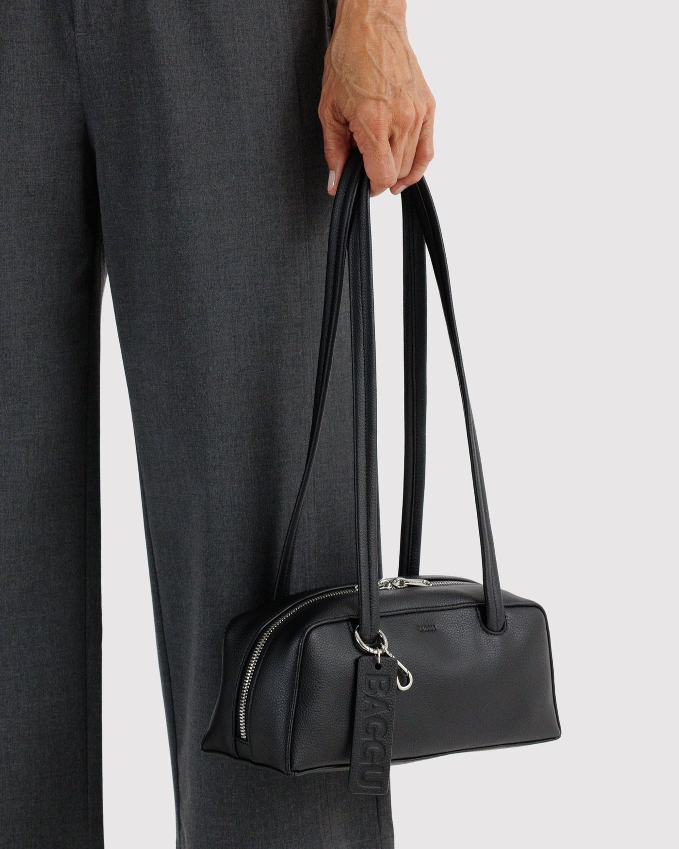 Small Recycled Leather Bowler Bag E8