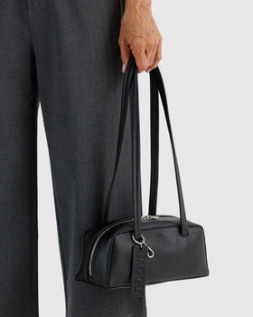 Small Recycled Leather Bowler Bag E8