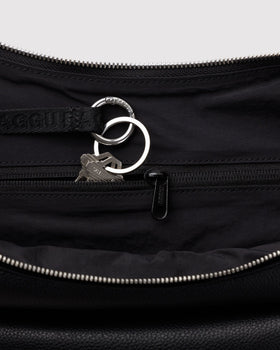 Medium Recycled Leather Flat Crescent K4