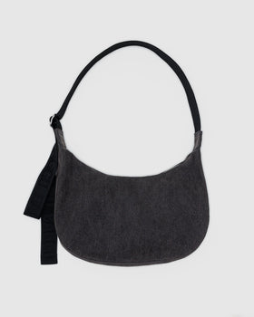 Medium Denim Crescent Bag R1
