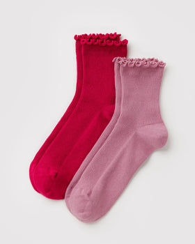 Lettuce Edge Sock Set of 2 L6