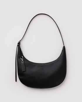 Medium Recycled Leather Flat Crescent K4