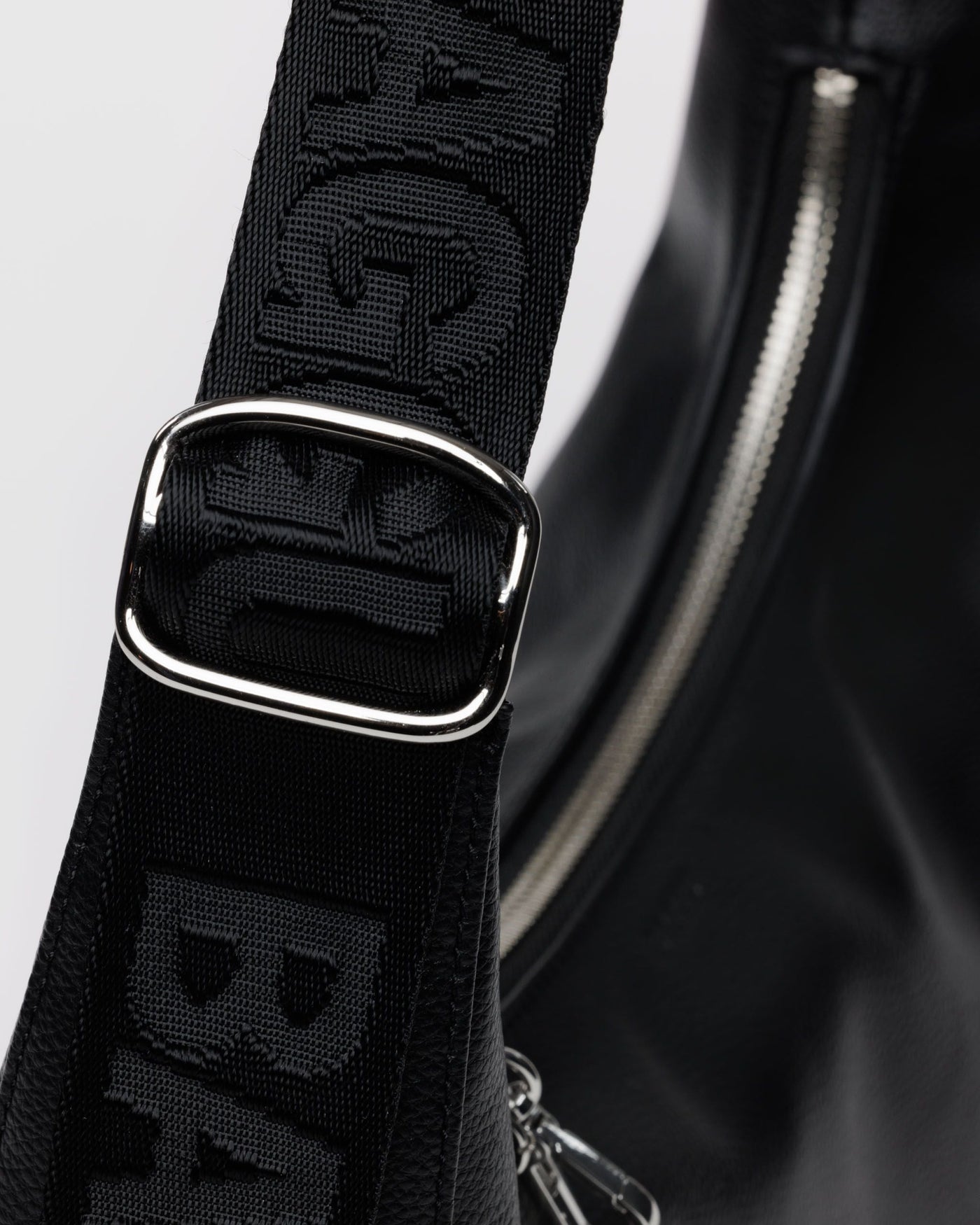 Medium Recycled Leather Crescent Bag B8