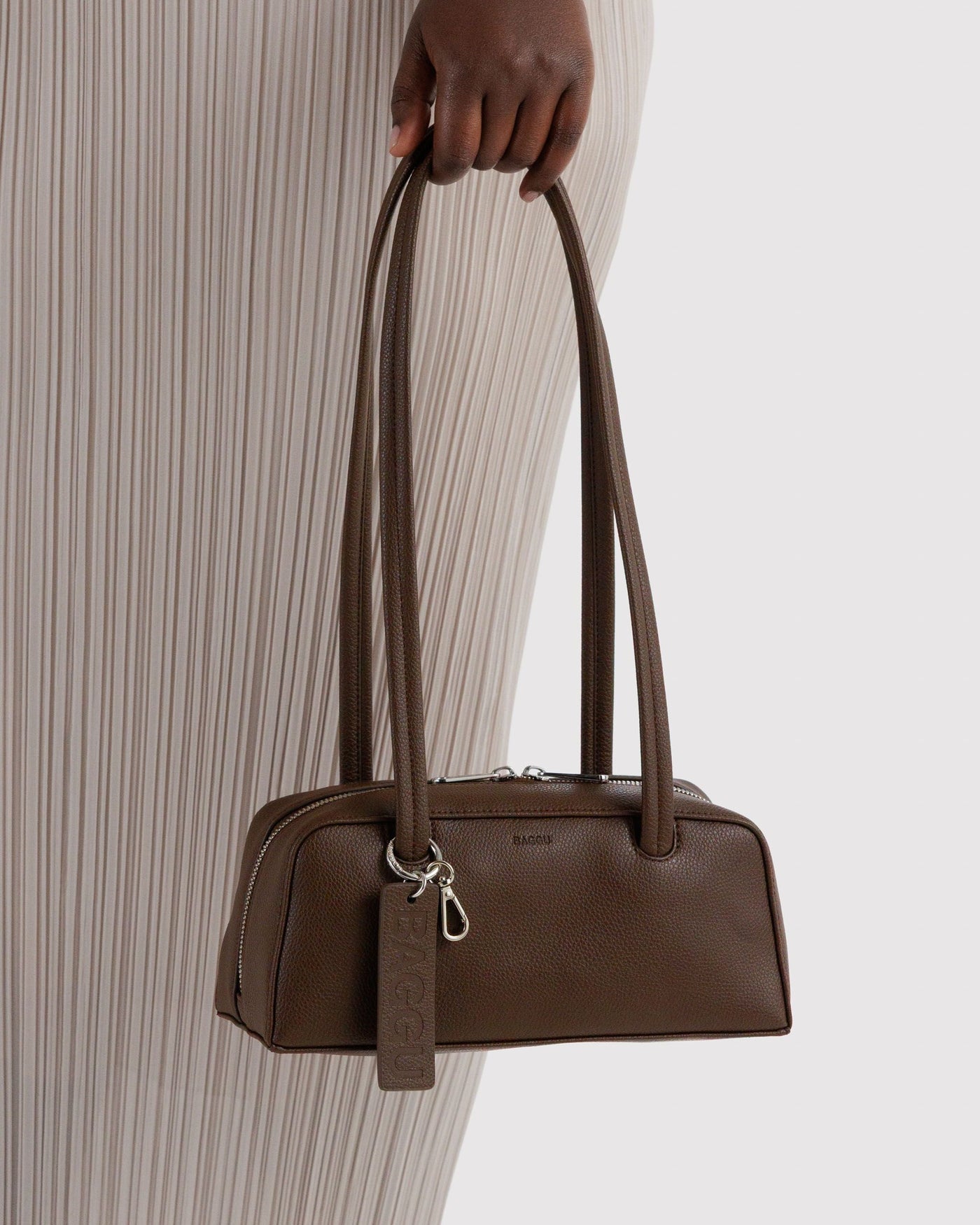 Small Recycled Leather Bowler Bag E8