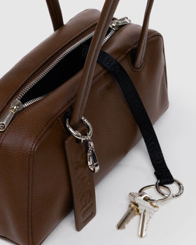Small Recycled Leather Bowler Bag E8