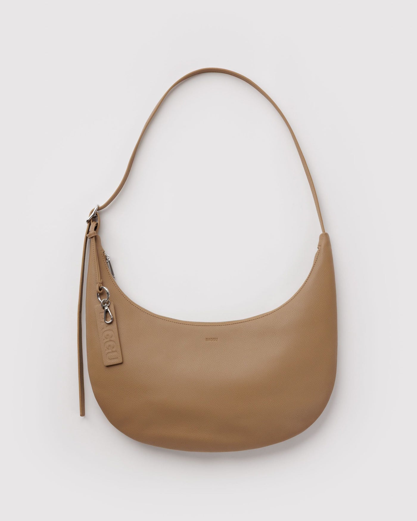 Medium Recycled Leather Flat Crescent K4