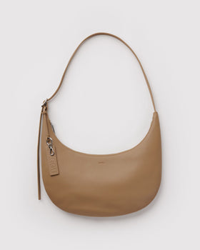 Medium Recycled Leather Flat Crescent K4