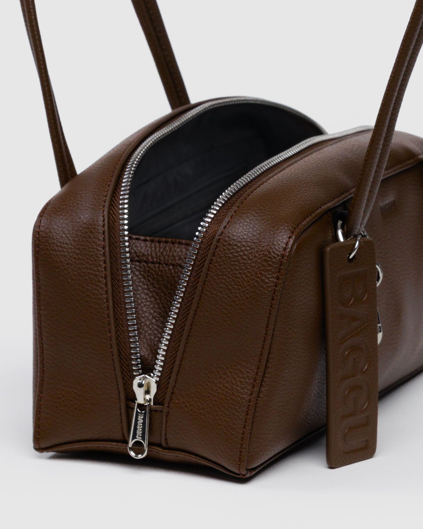 Small Recycled Leather Bowler Bag E8