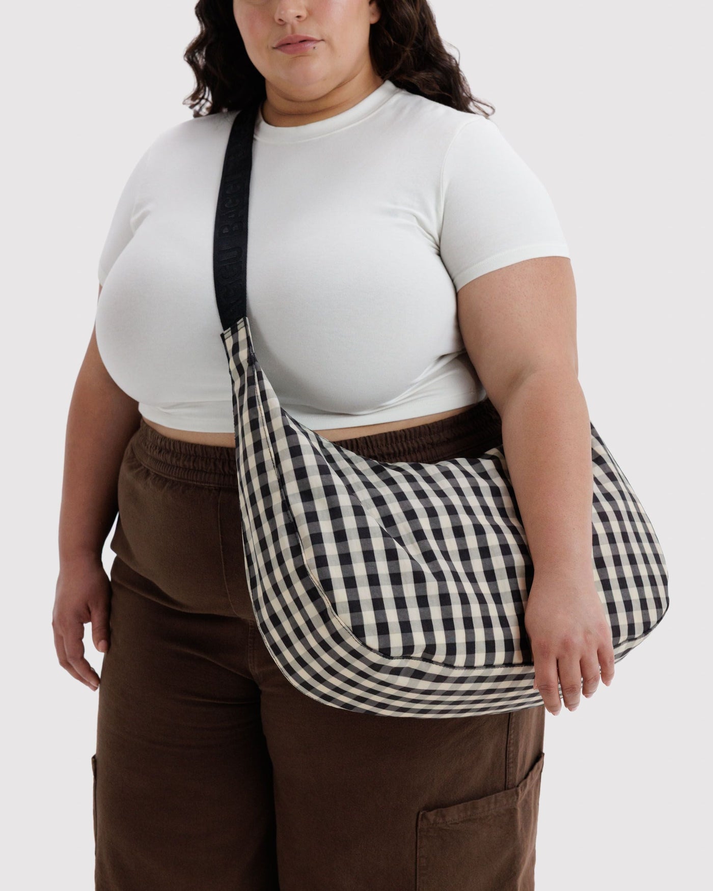 Large Nylon Crescent Bag I1