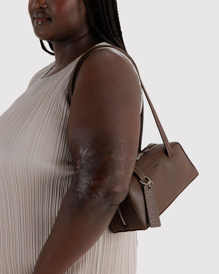 Small Recycled Leather Bowler Bag E8 alternate