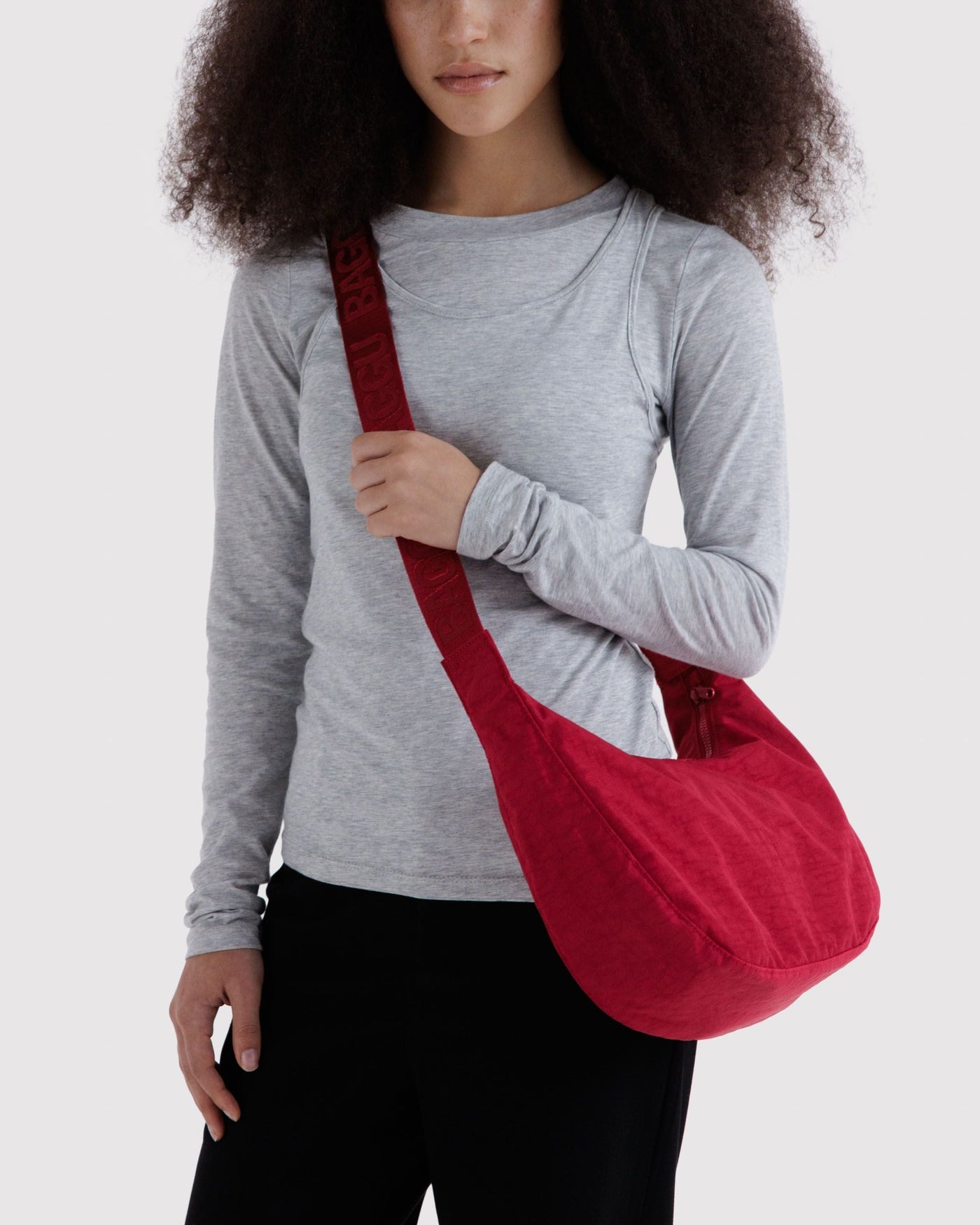 Medium Nylon Crescent Bag O2