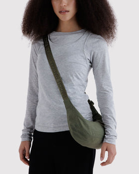 Small Nylon Crescent Bag G8
