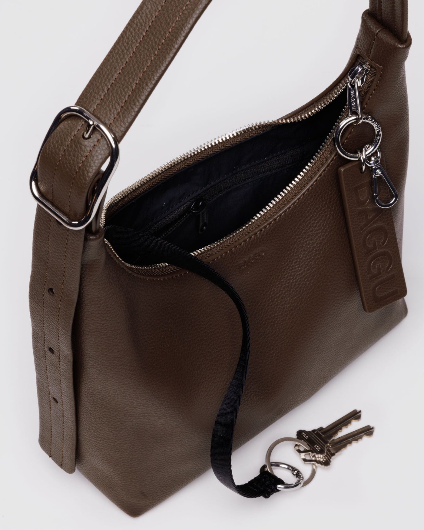 Mini Recycled Leather Shoulder Bag O6