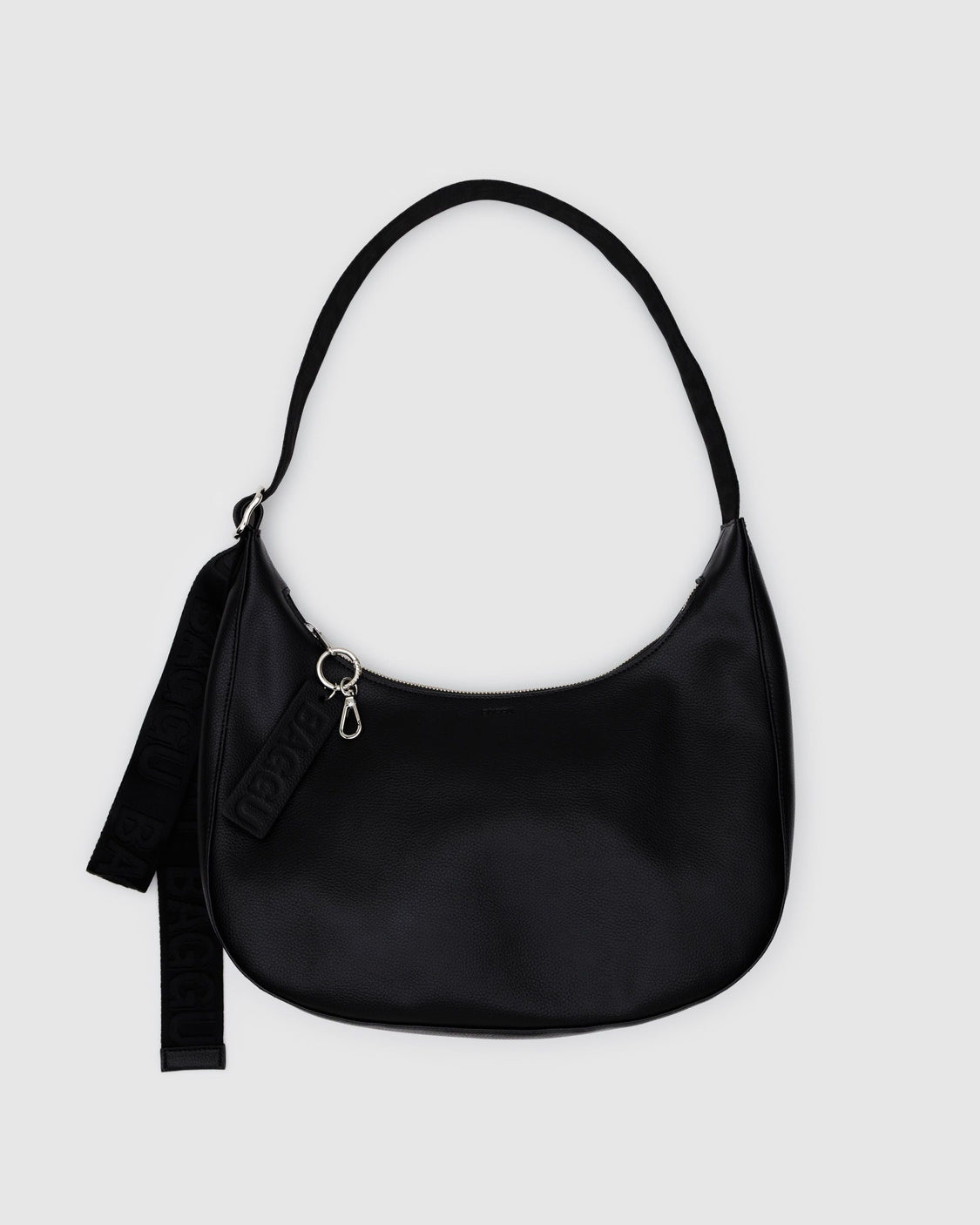 Medium Recycled Leather Crescent Bag B8