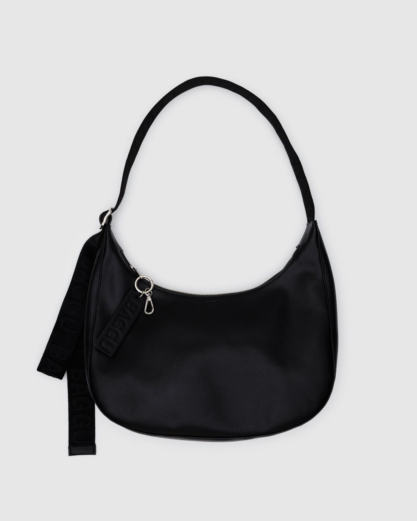 Medium Recycled Leather Crescent Bag B8
