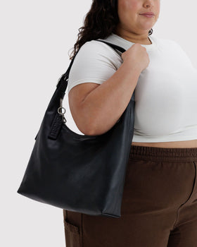 Recycled Leather Shoulder Bag V1